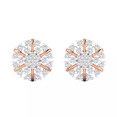 Women Earrings 3dm render detail