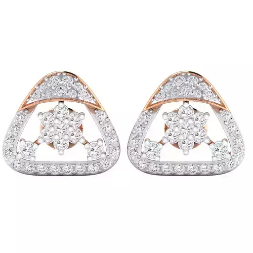 Women Earrings 3dm render detail