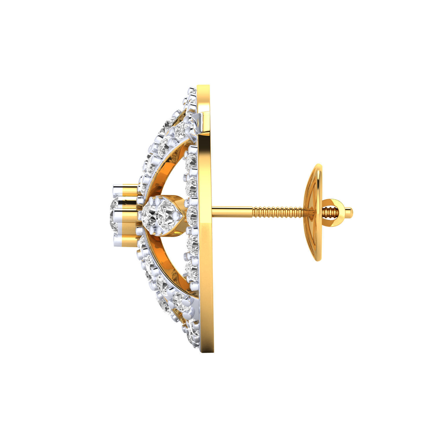 Women Earrings 3dm render detail 3D print model_5