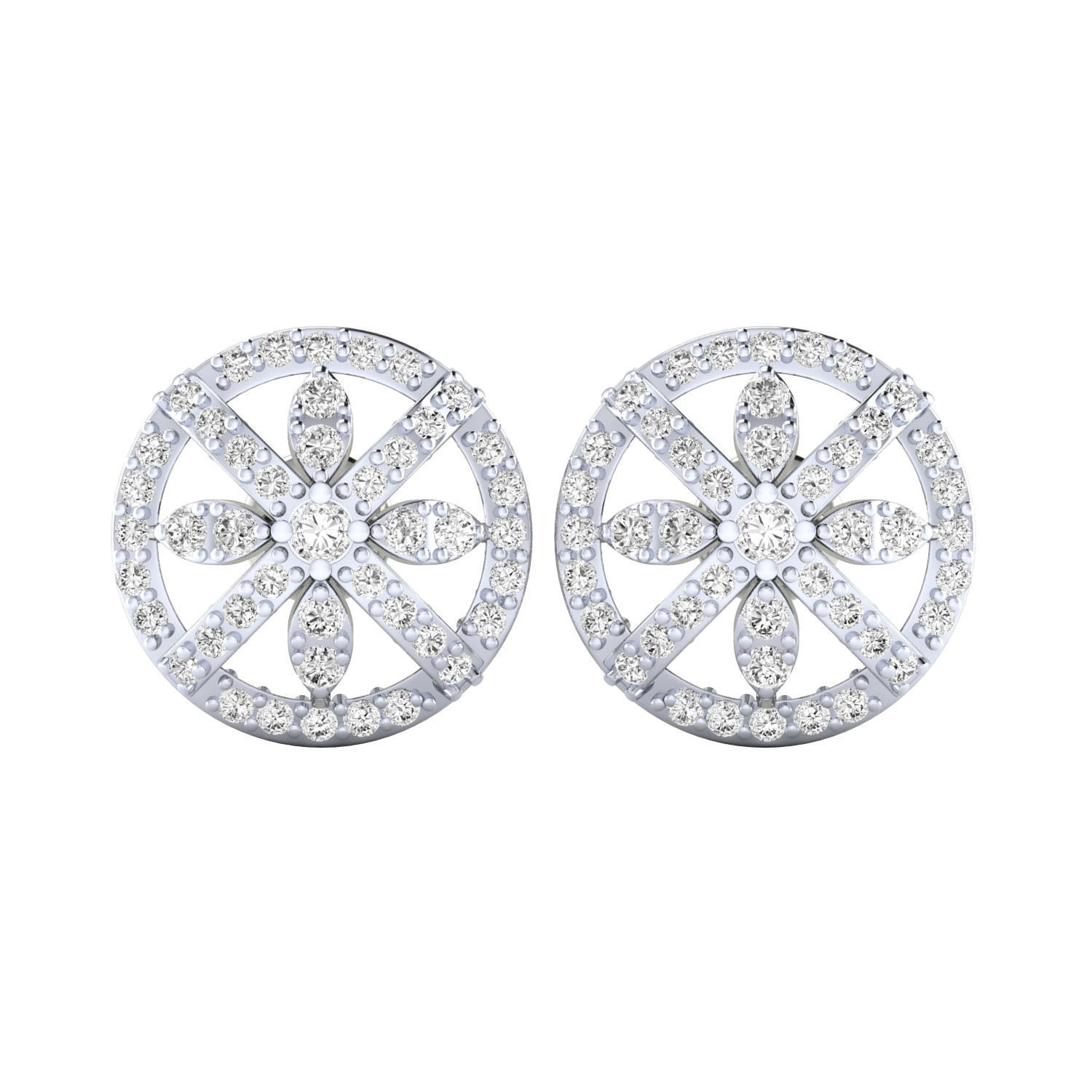 Women Earrings 3dm render detail 3D print model_1