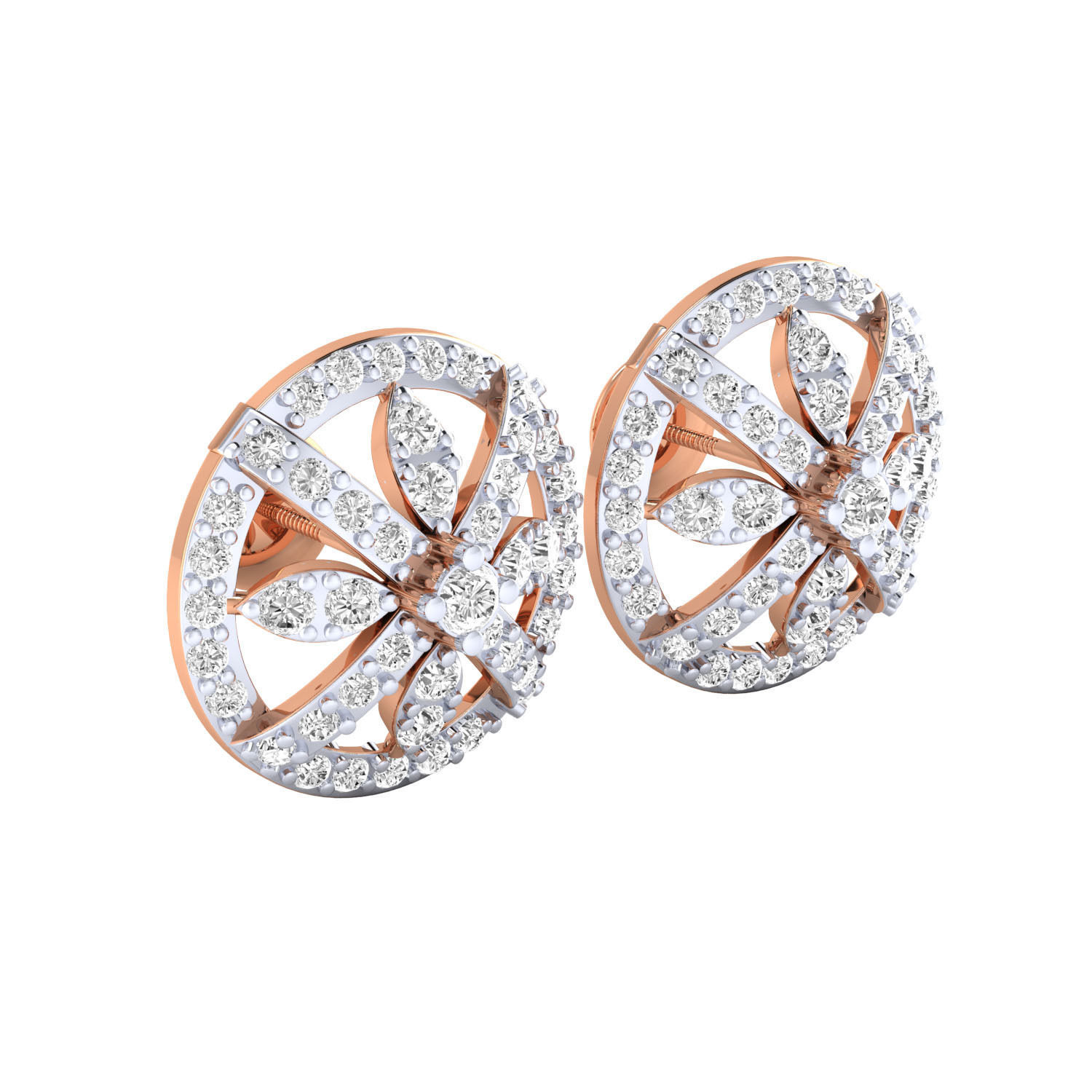 Women Earrings 3dm render detail 3D print model_3