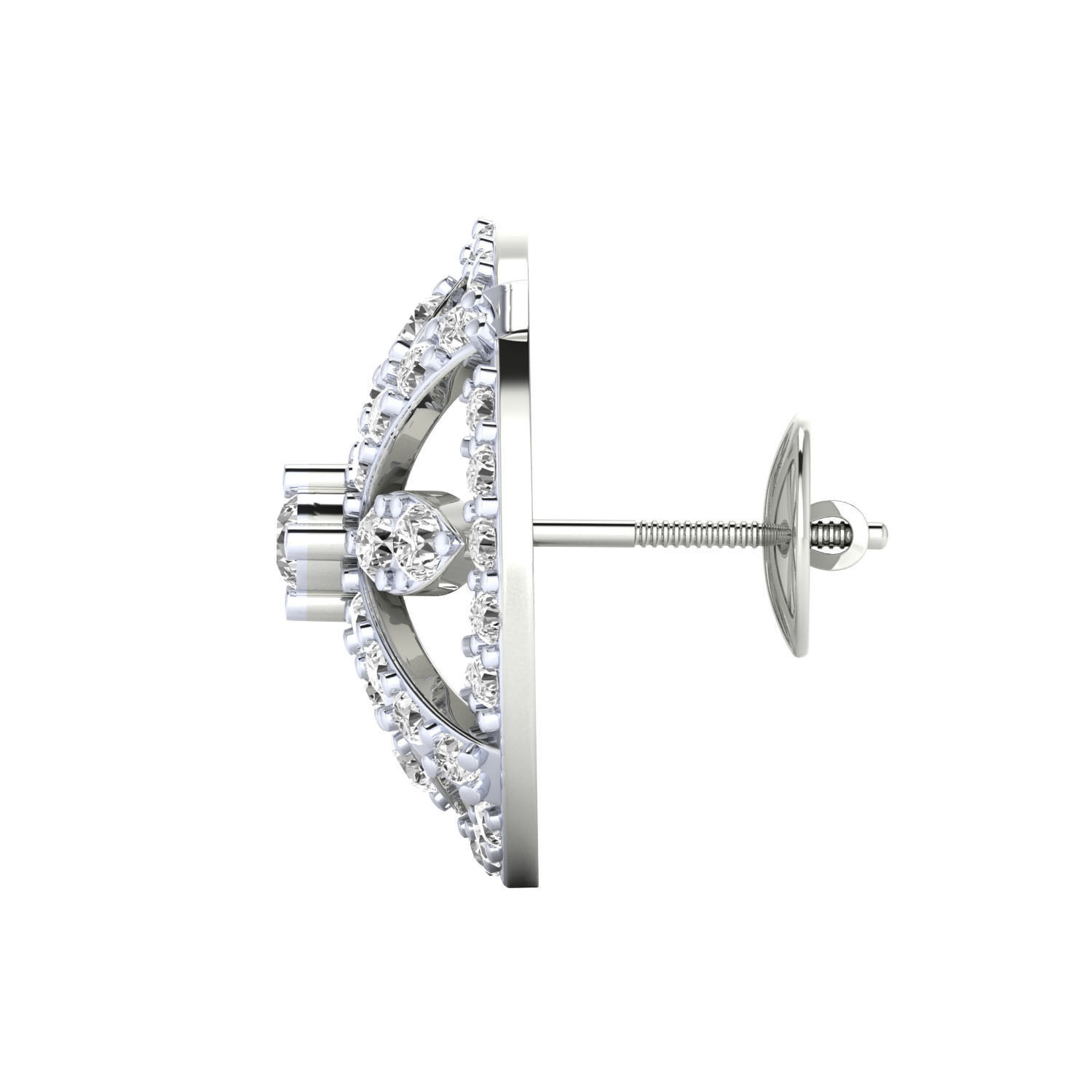 Women Earrings 3dm render detail 3D print model_7