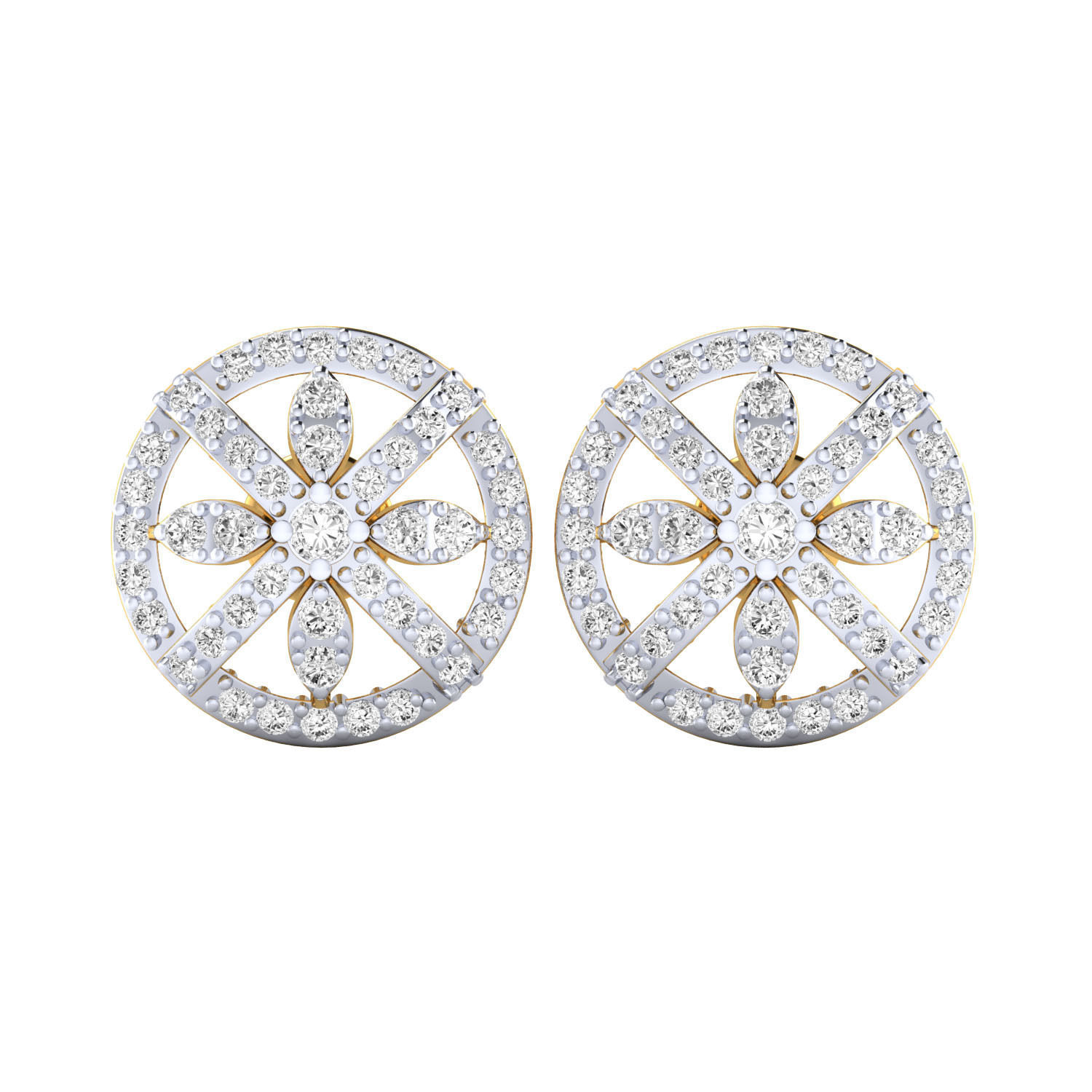 Women Earrings 3dm render detail 3D print model_8