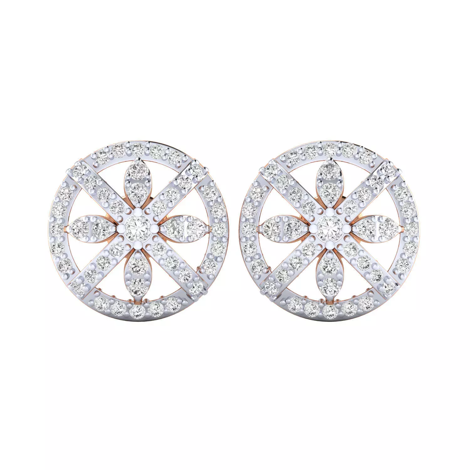 Women Earrings 3dm render detail 3D print model_0