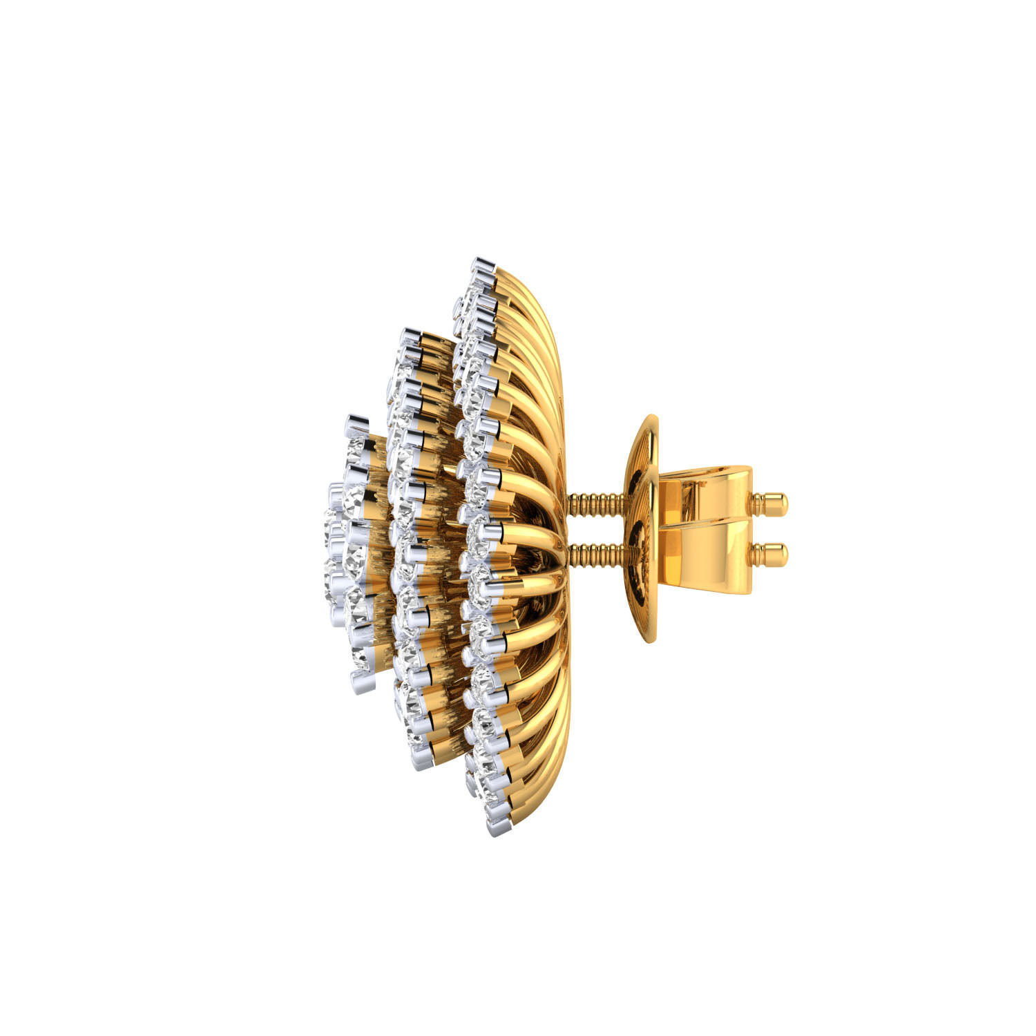 Women Earrings 3dm render detail 3D print model_5