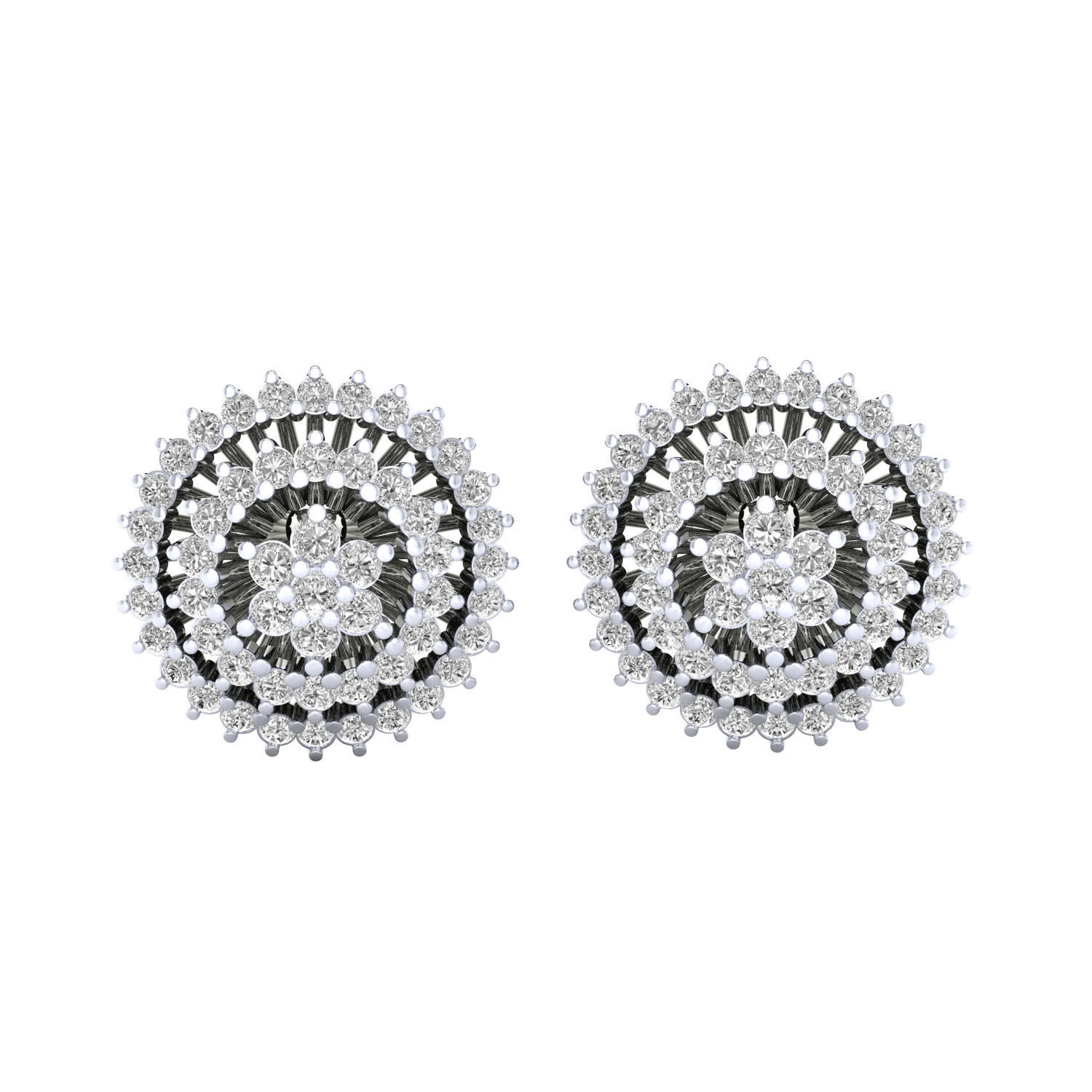 Women Earrings 3dm render detail 3D print model_8