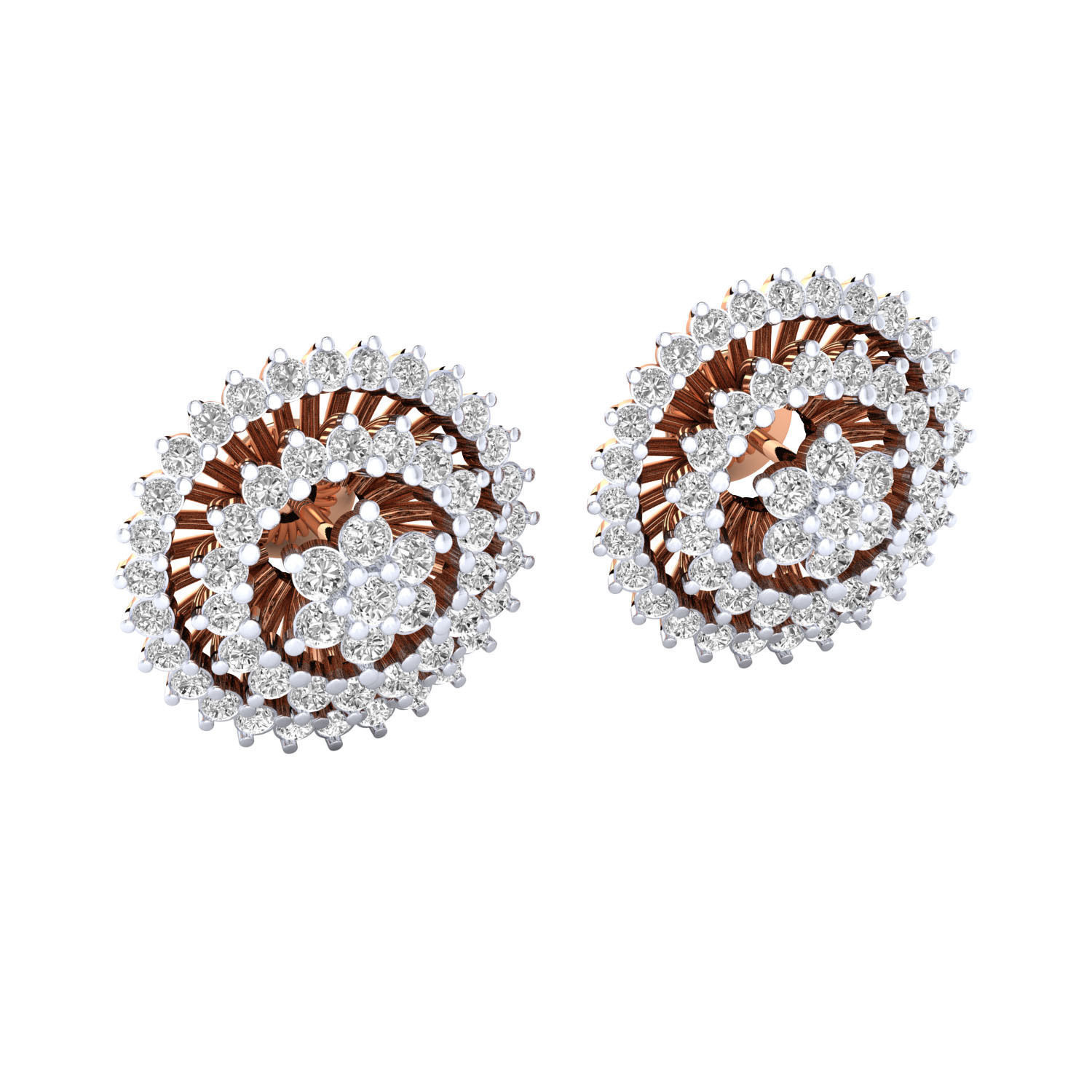 Women Earrings 3dm render detail 3D print model_1