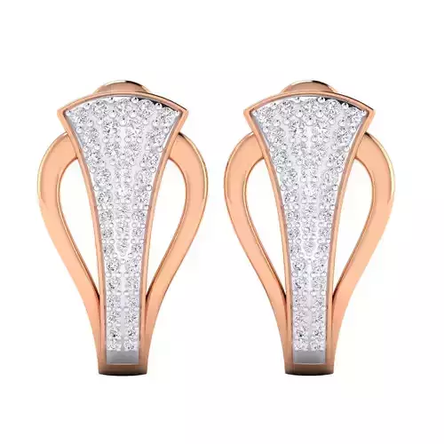 Women Earrings 3dm render detail