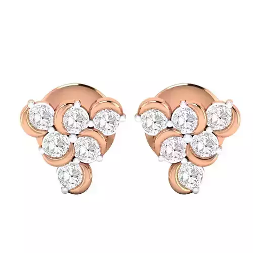 Women Earrings 3dm render detail