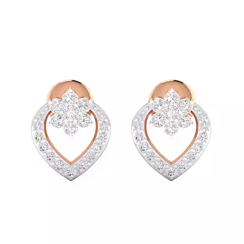 Women Earrings 3dm render detail