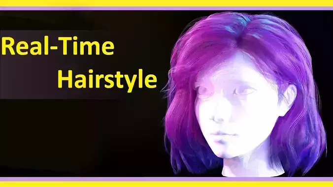 Hair Real-time Hairstyle Pink color
