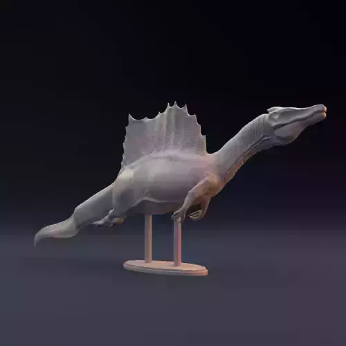 Spinosaurus swimming