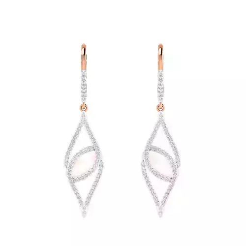 Women Earrings 3dm render detail