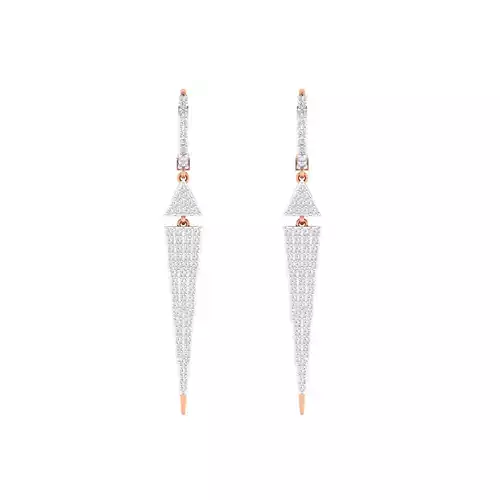 Women Earrings 3dm render detail