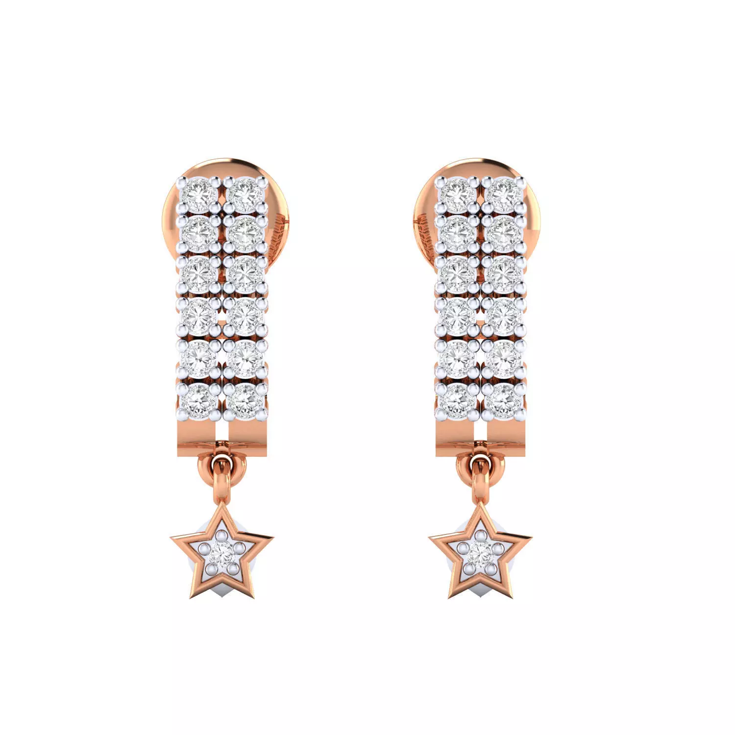 Women Earrings 3dm render detail 3D print model
