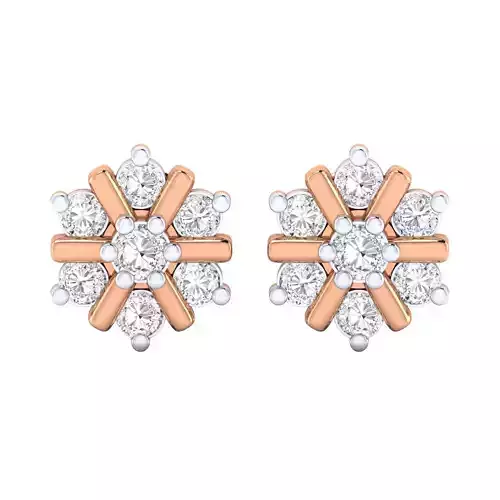 Women Earrings 3dm render detail