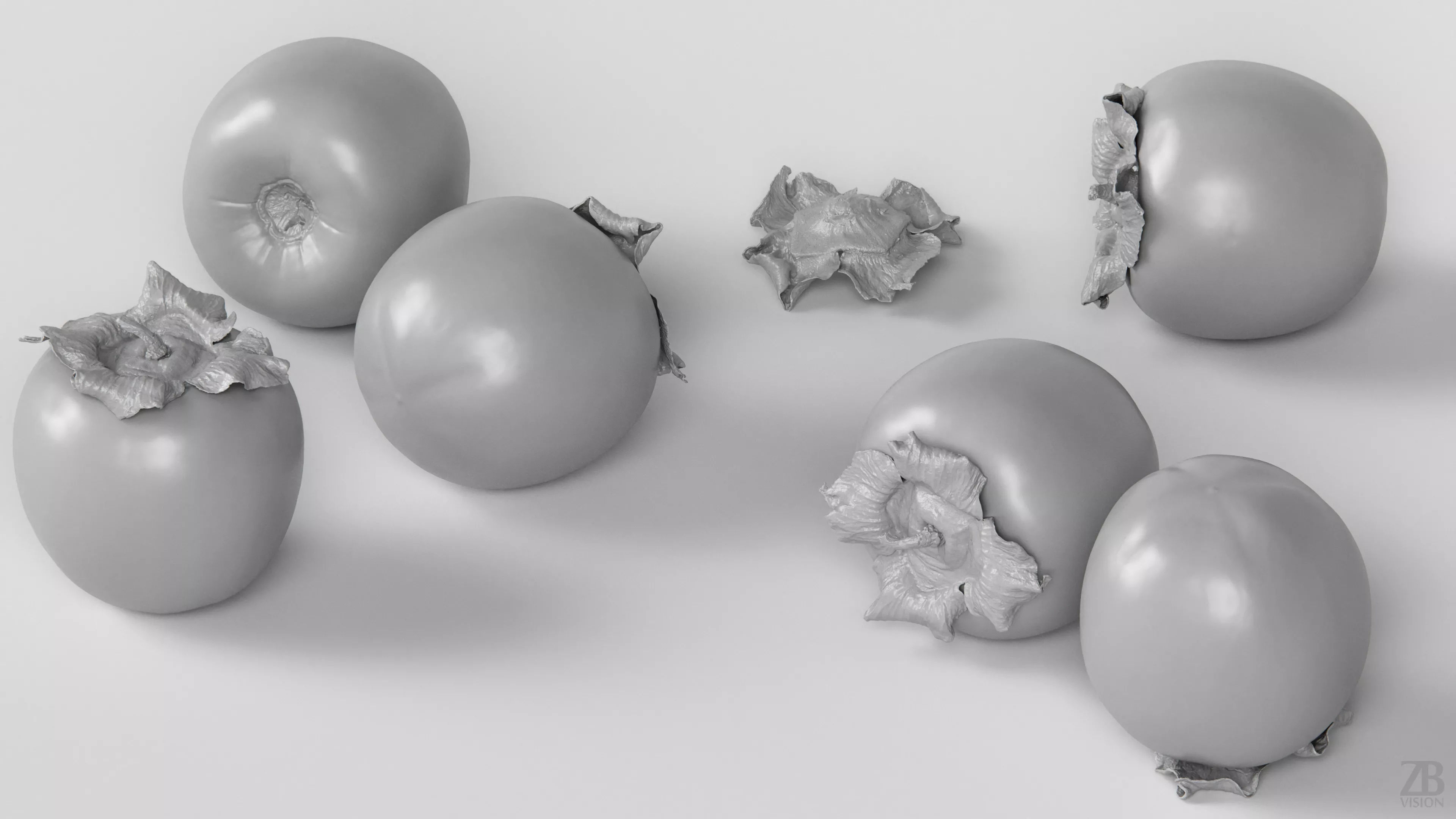 Persimmon 3D model_3