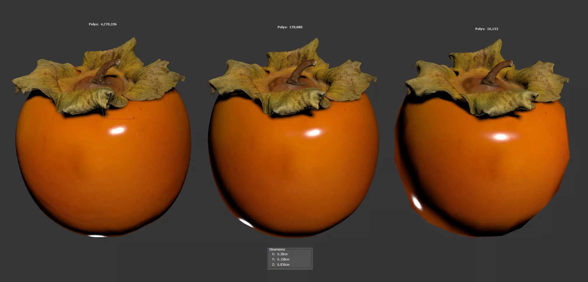 Persimmon 3D model_5