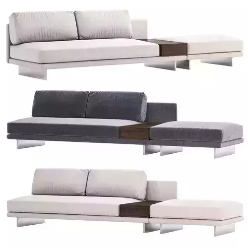 Dresden Open End Sofa with Side Table