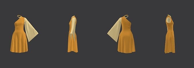 3d dress 3D print model