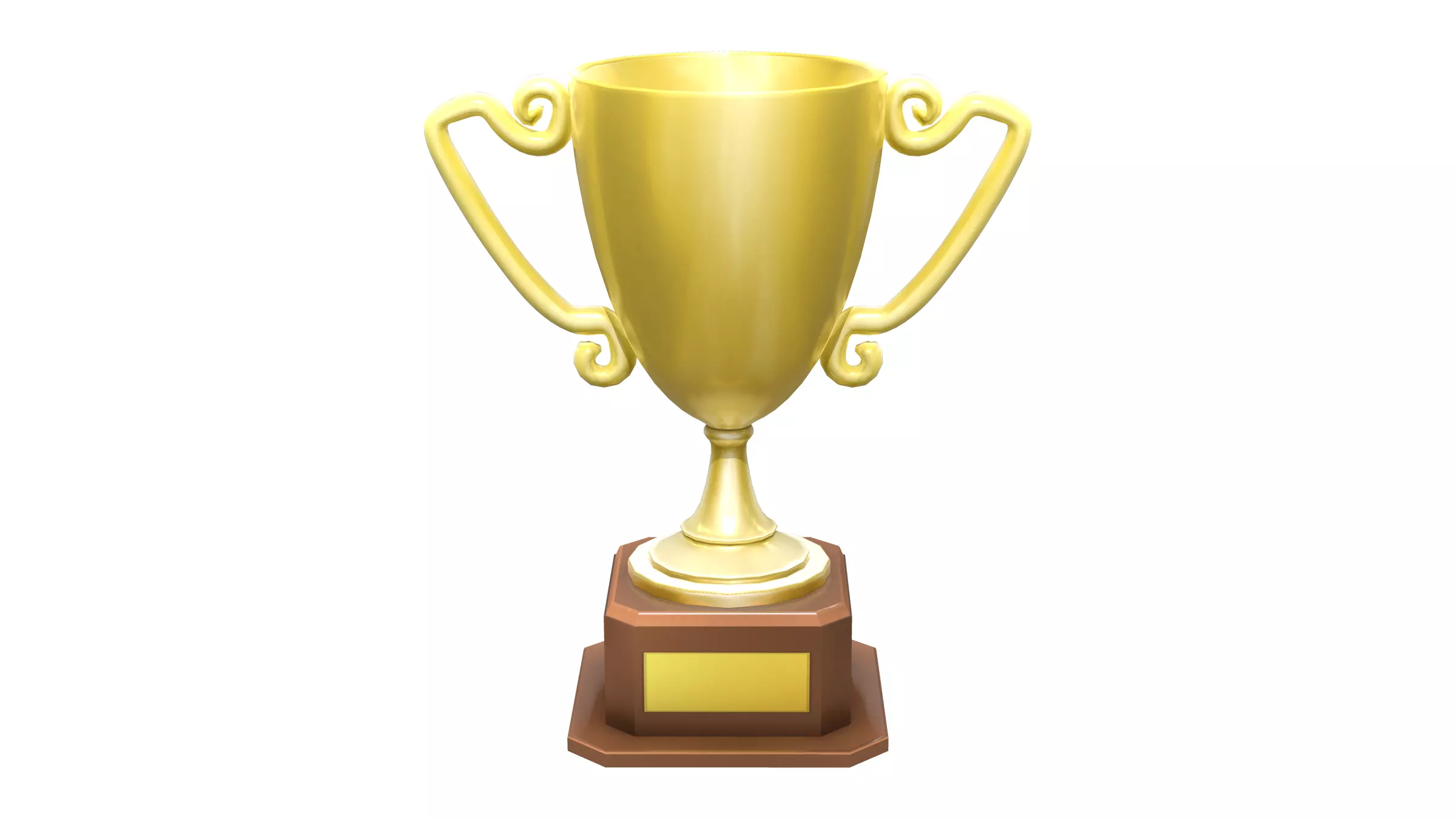 Trophy Cup Low-poly 3D model_0