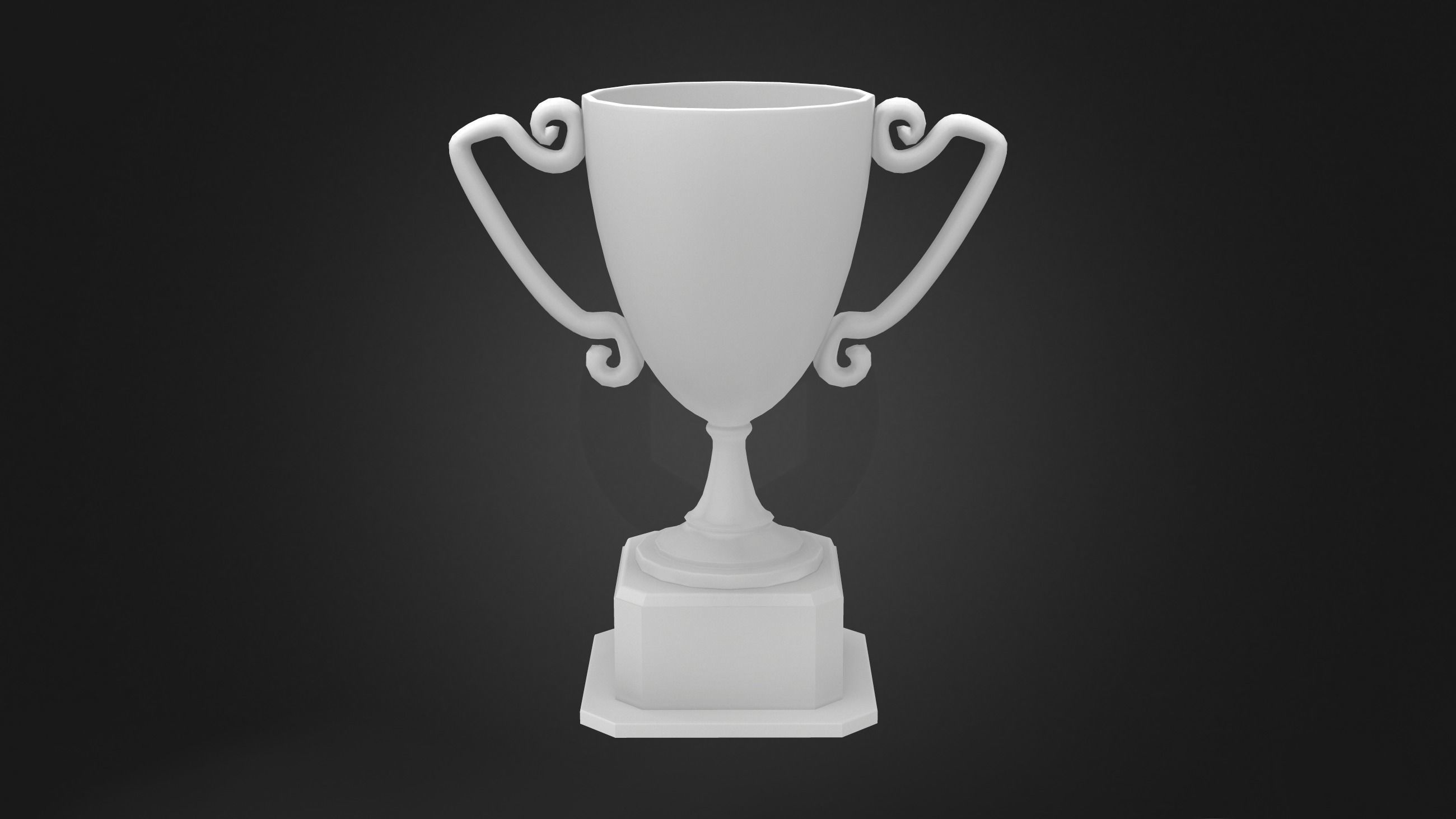Trophy Cup Low-poly 3D model_7