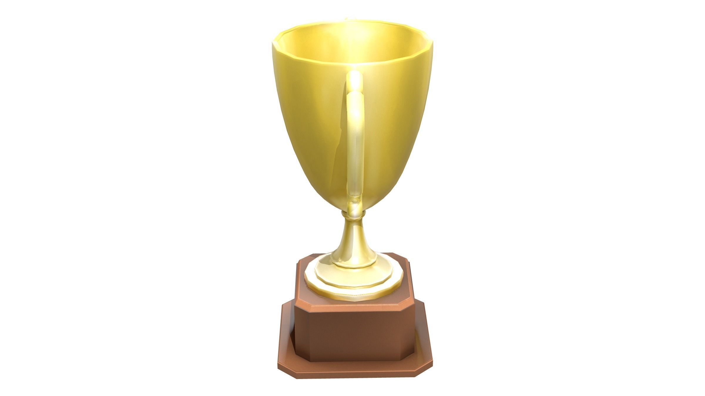 Trophy Cup Low-poly 3D model_3