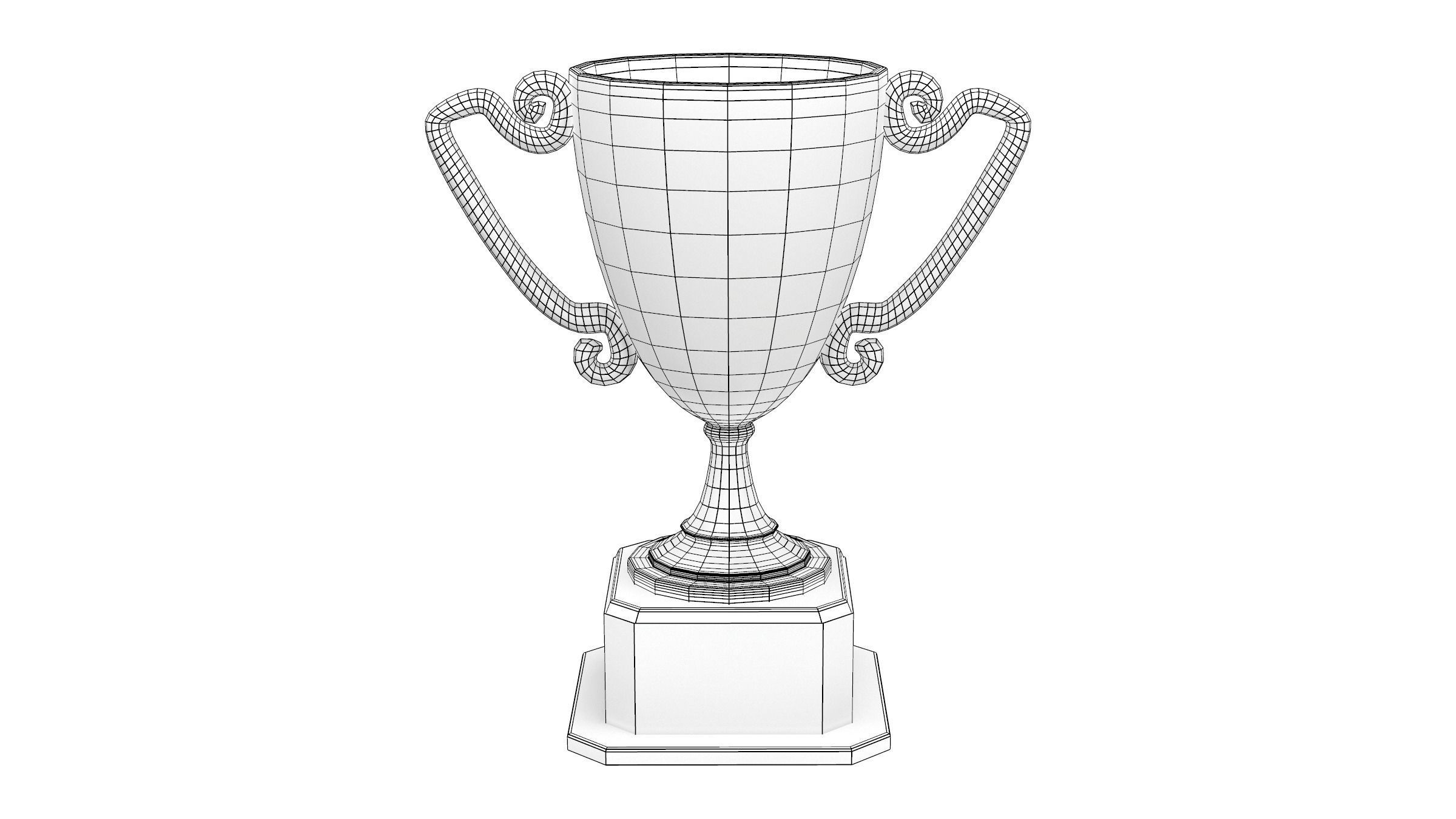 Trophy Cup Low-poly 3D model_6