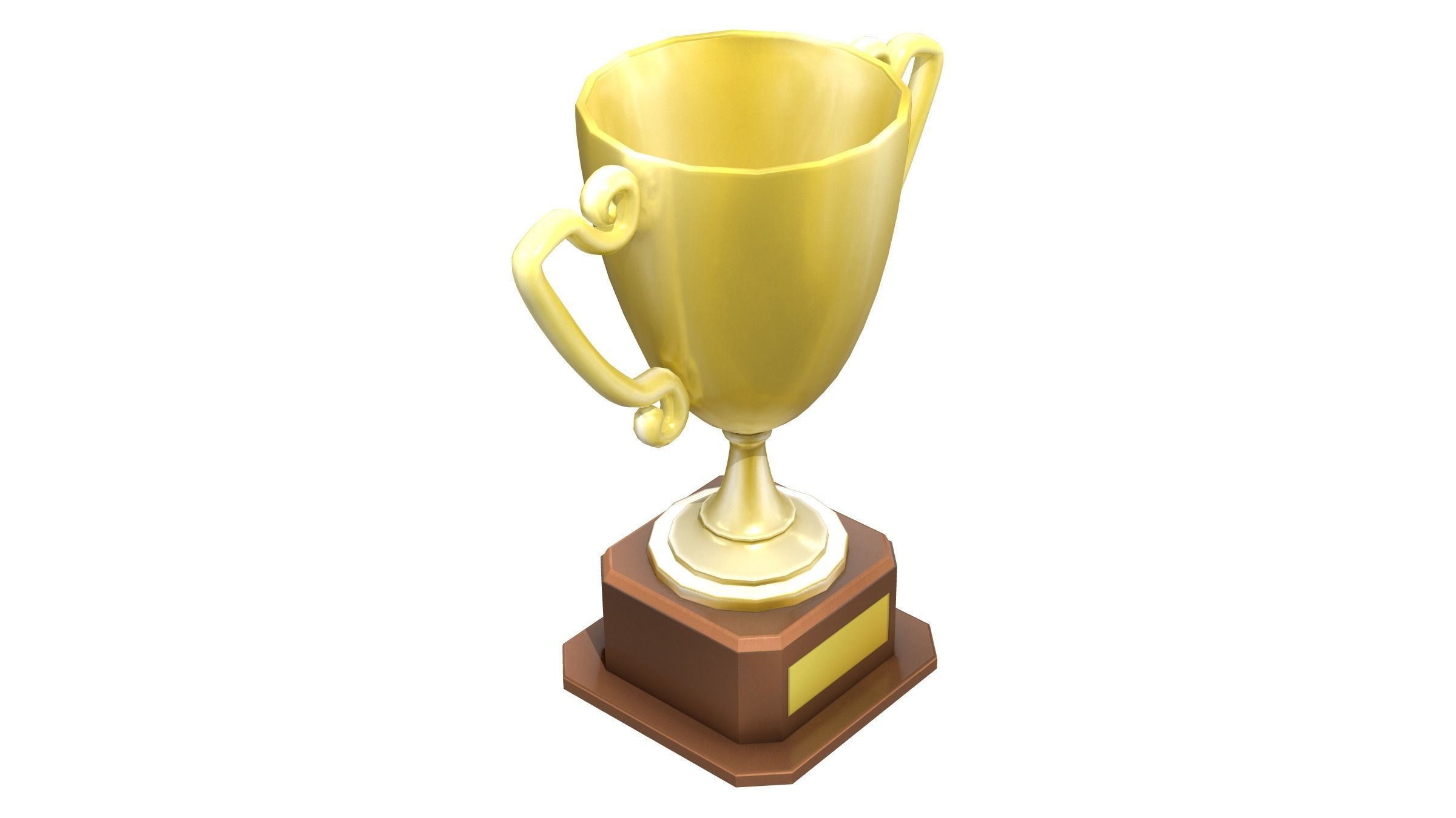 Trophy Cup Low-poly 3D model_2