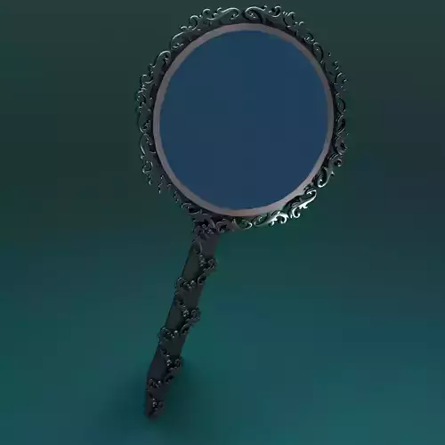 Mirror 3D model magnifying glass