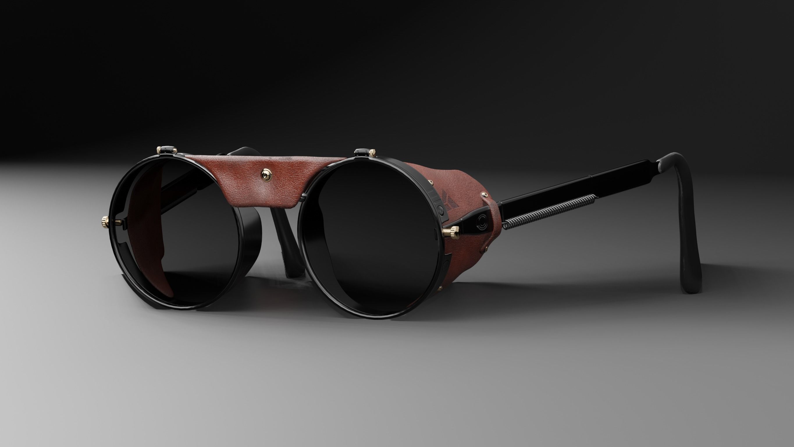 Realistic futuristic goggles 3D model_8