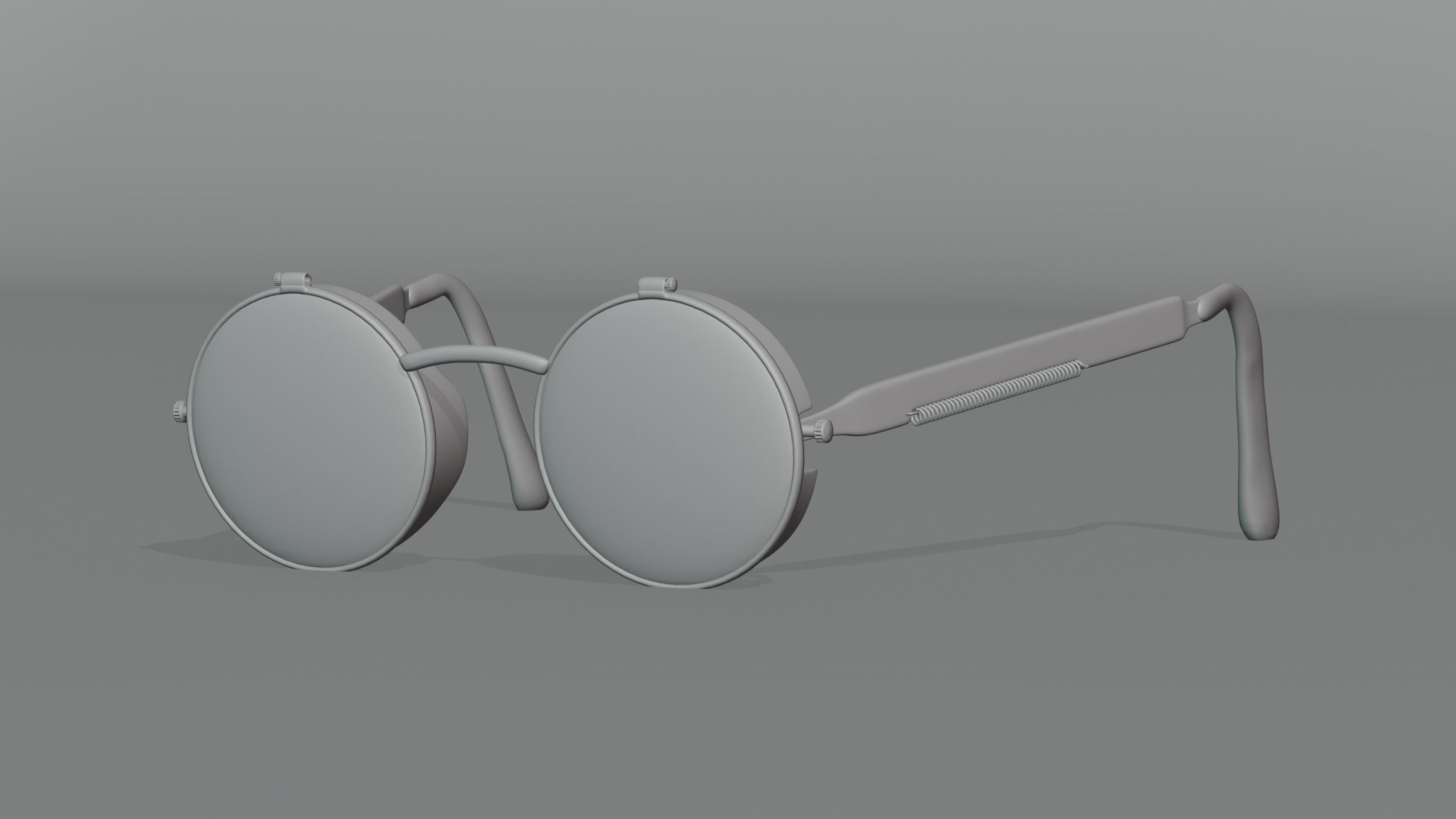 Realistic futuristic goggles 3D model_9