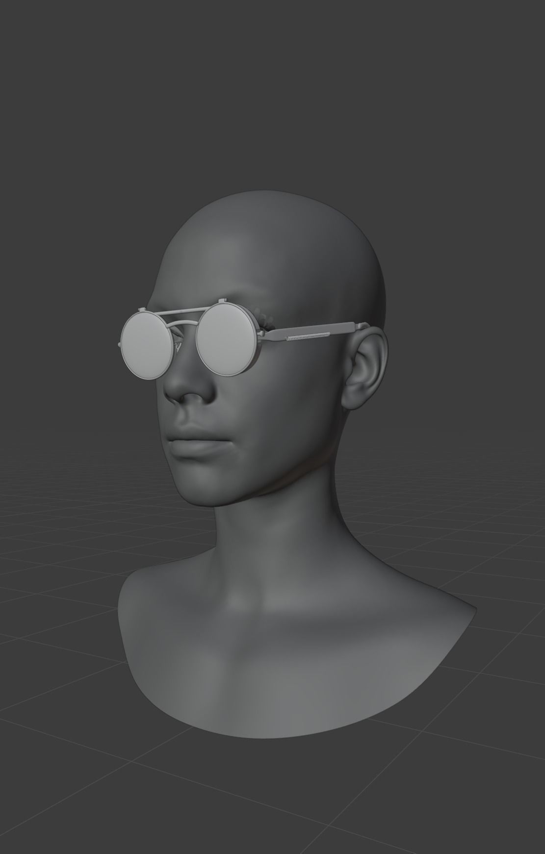 Realistic futuristic goggles 3D model_10