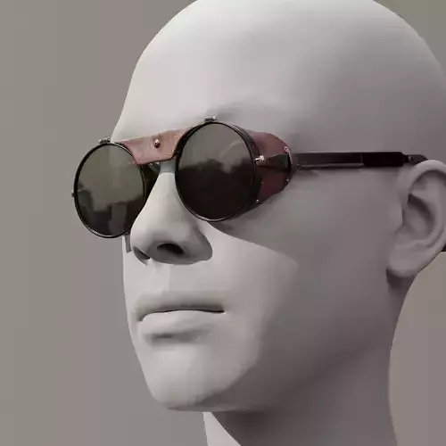 Realistic futuristic goggles 3D model
