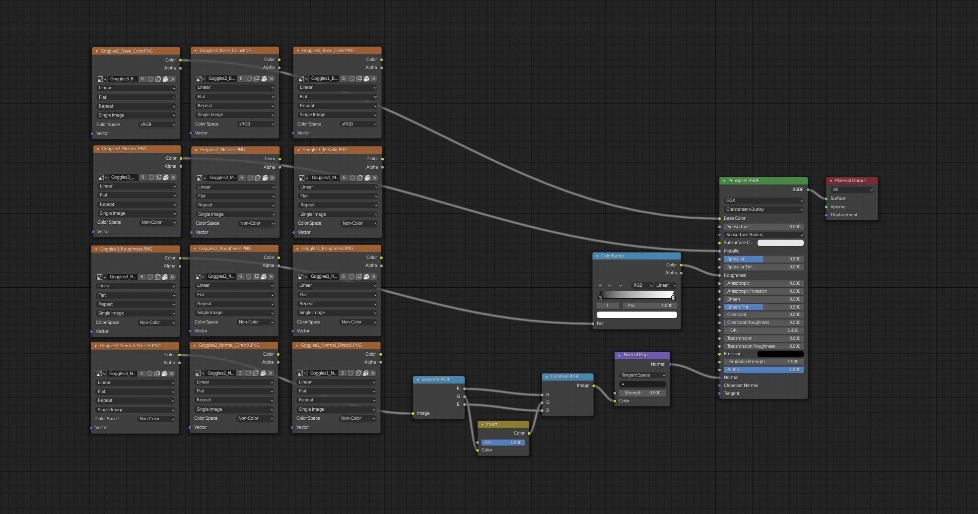 Realistic futuristic goggles 3D model_15