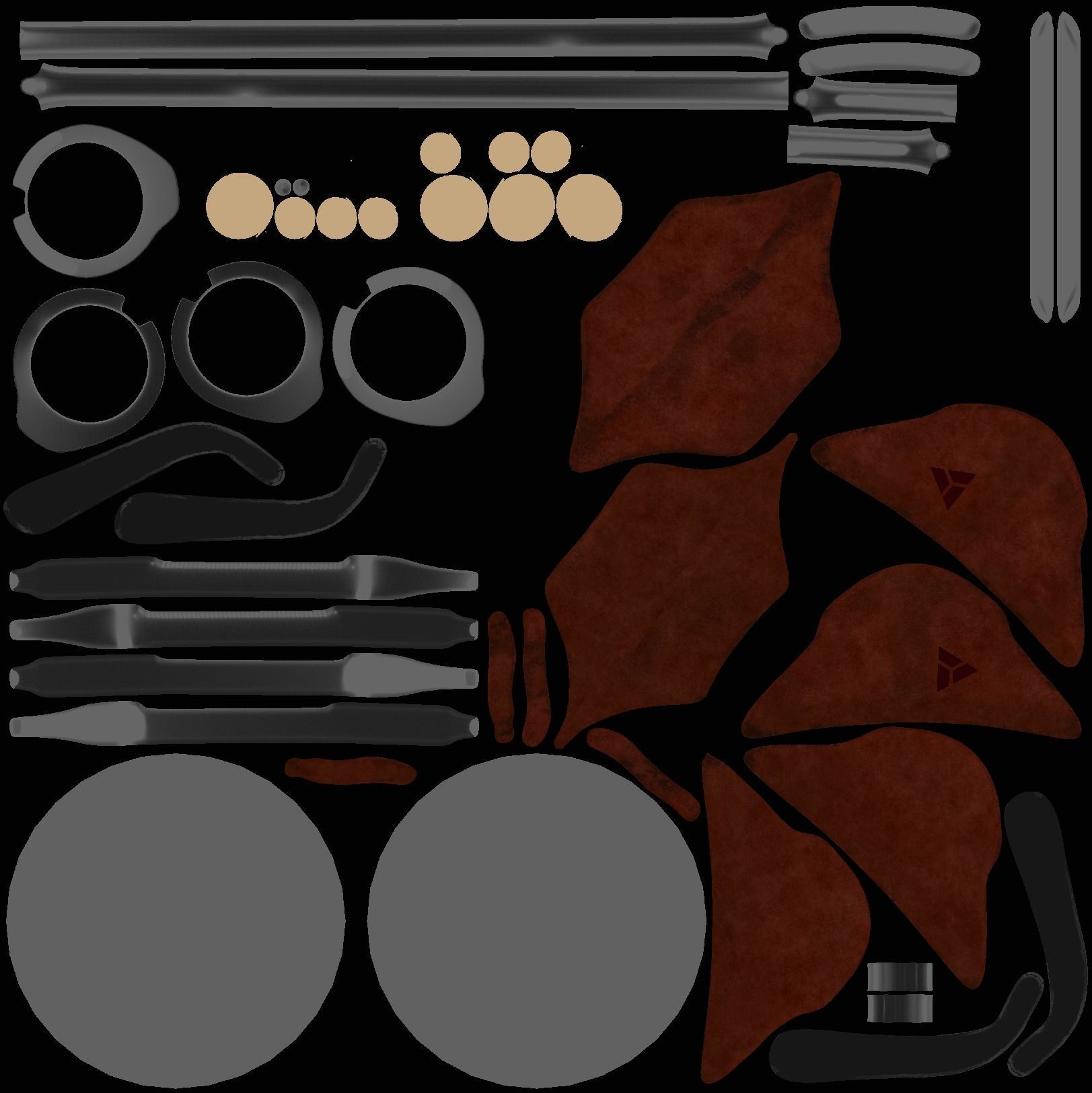 Realistic futuristic goggles 3D model_14