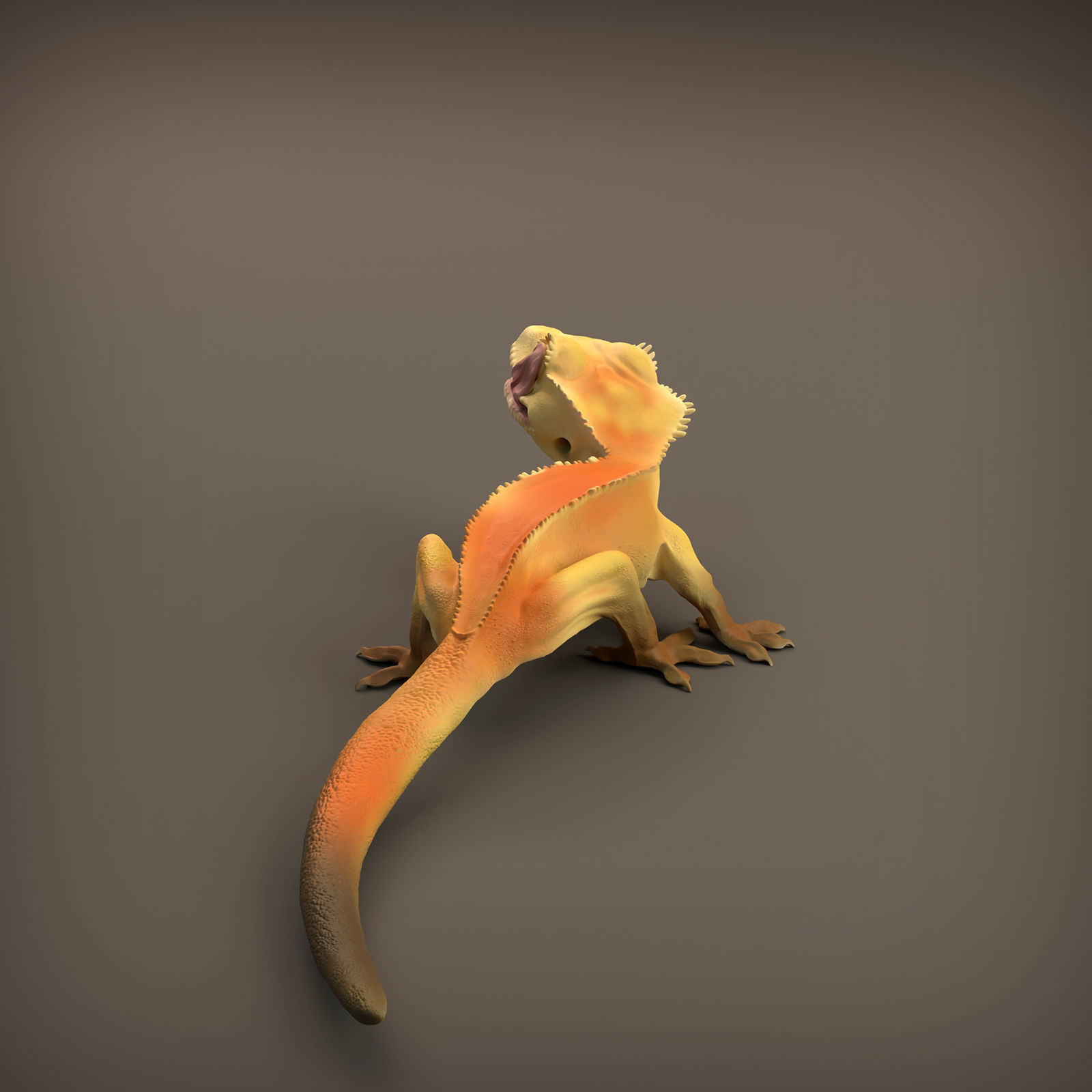 Crested Gecko for 3D Printing 3D print model_4