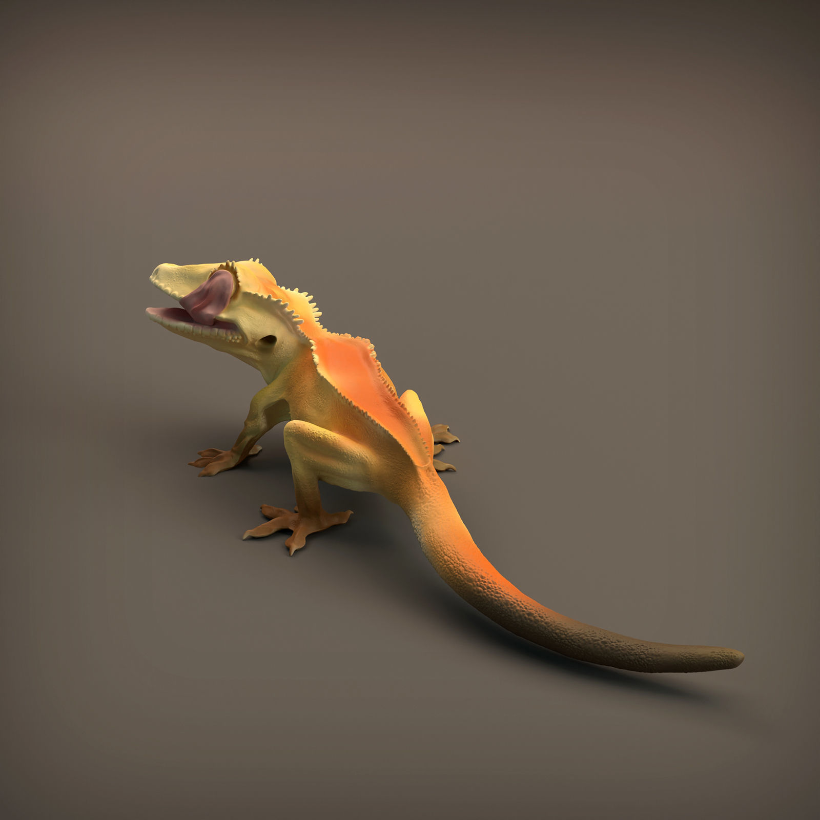 Crested Gecko for 3D Printing 3D print model_5
