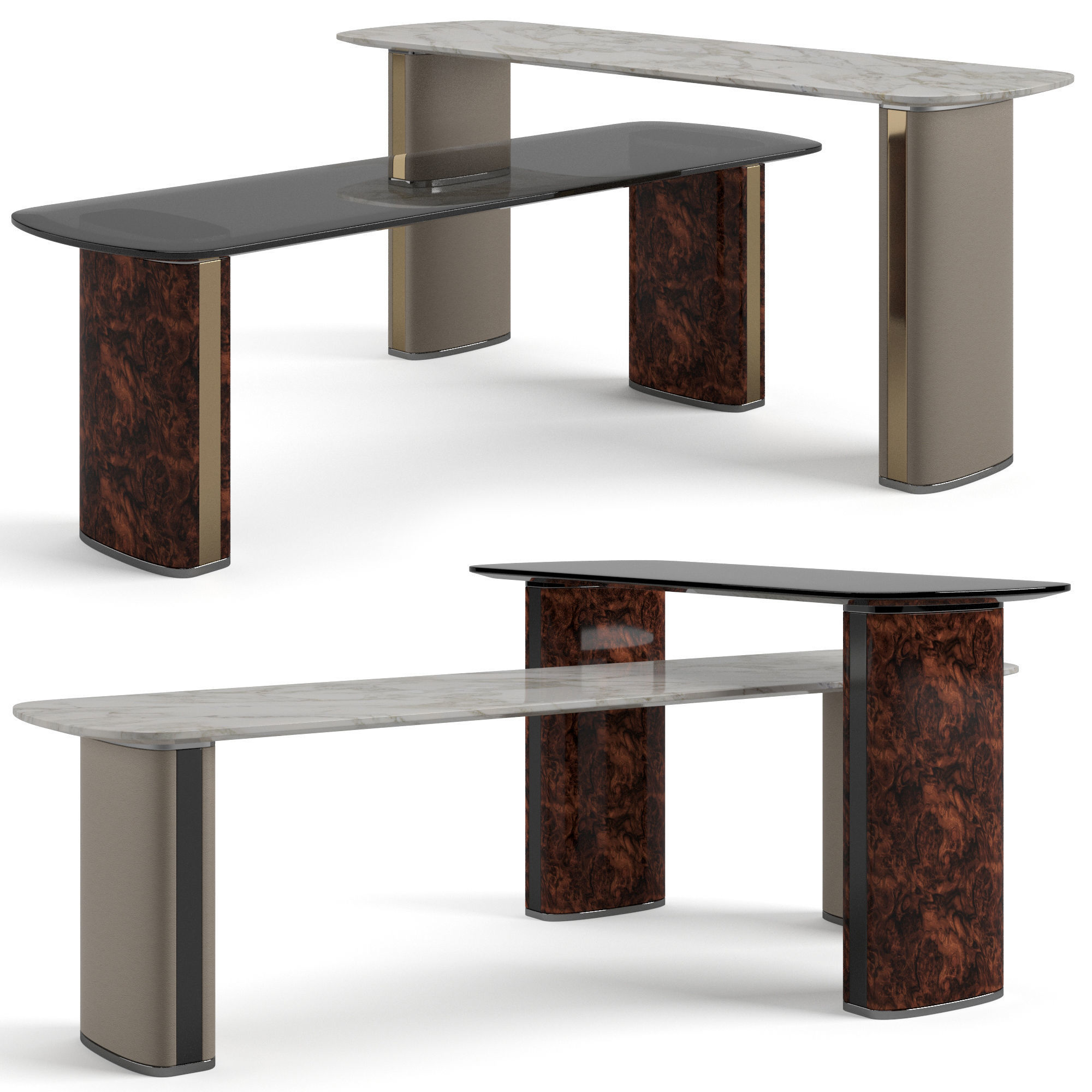 Bentley Home Neston coffee tables set 3D model_0