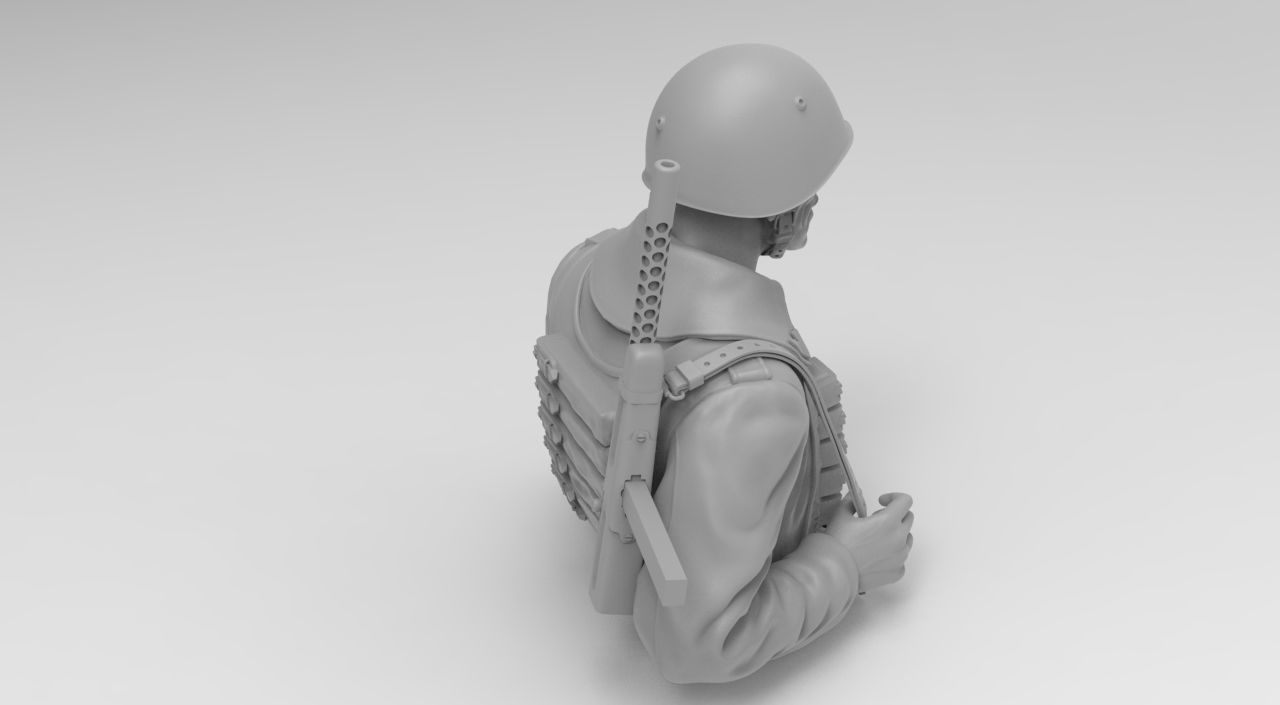 Italian soldier WW2 3D print model_4