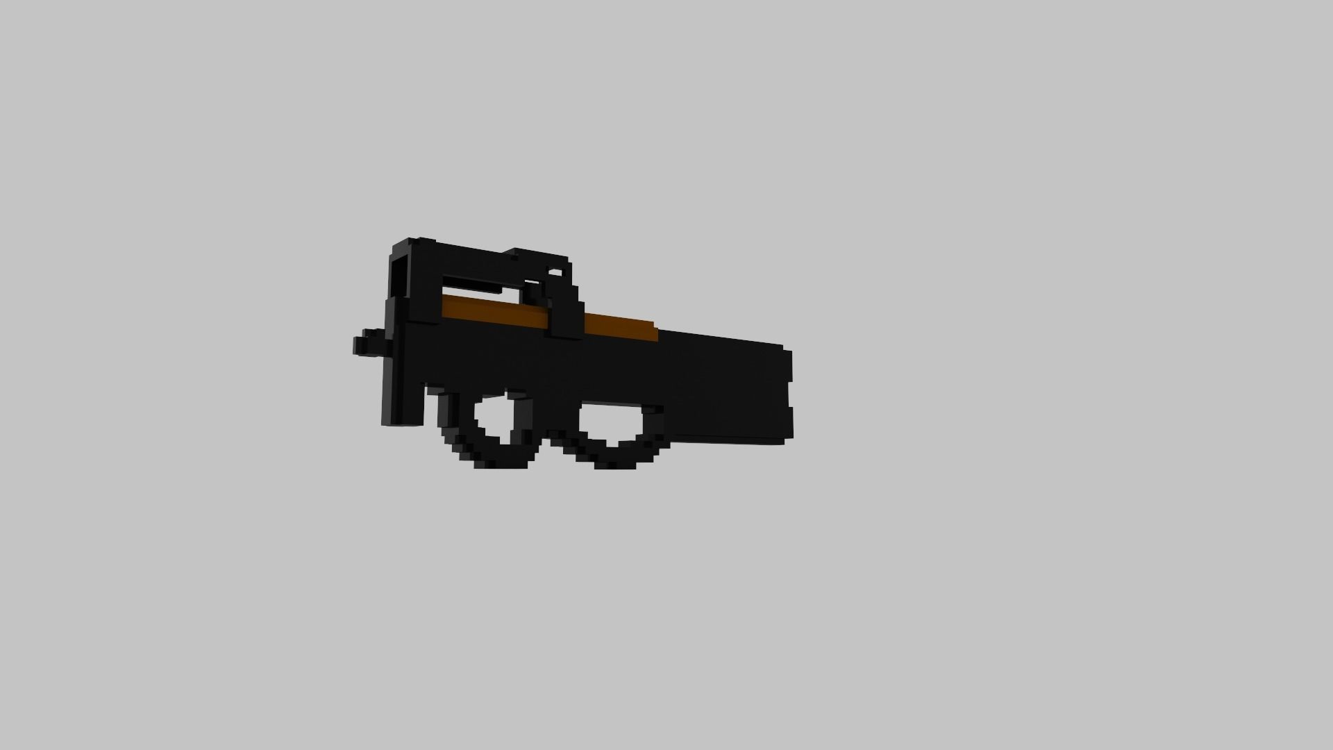 P90 Voxel 3D model_11