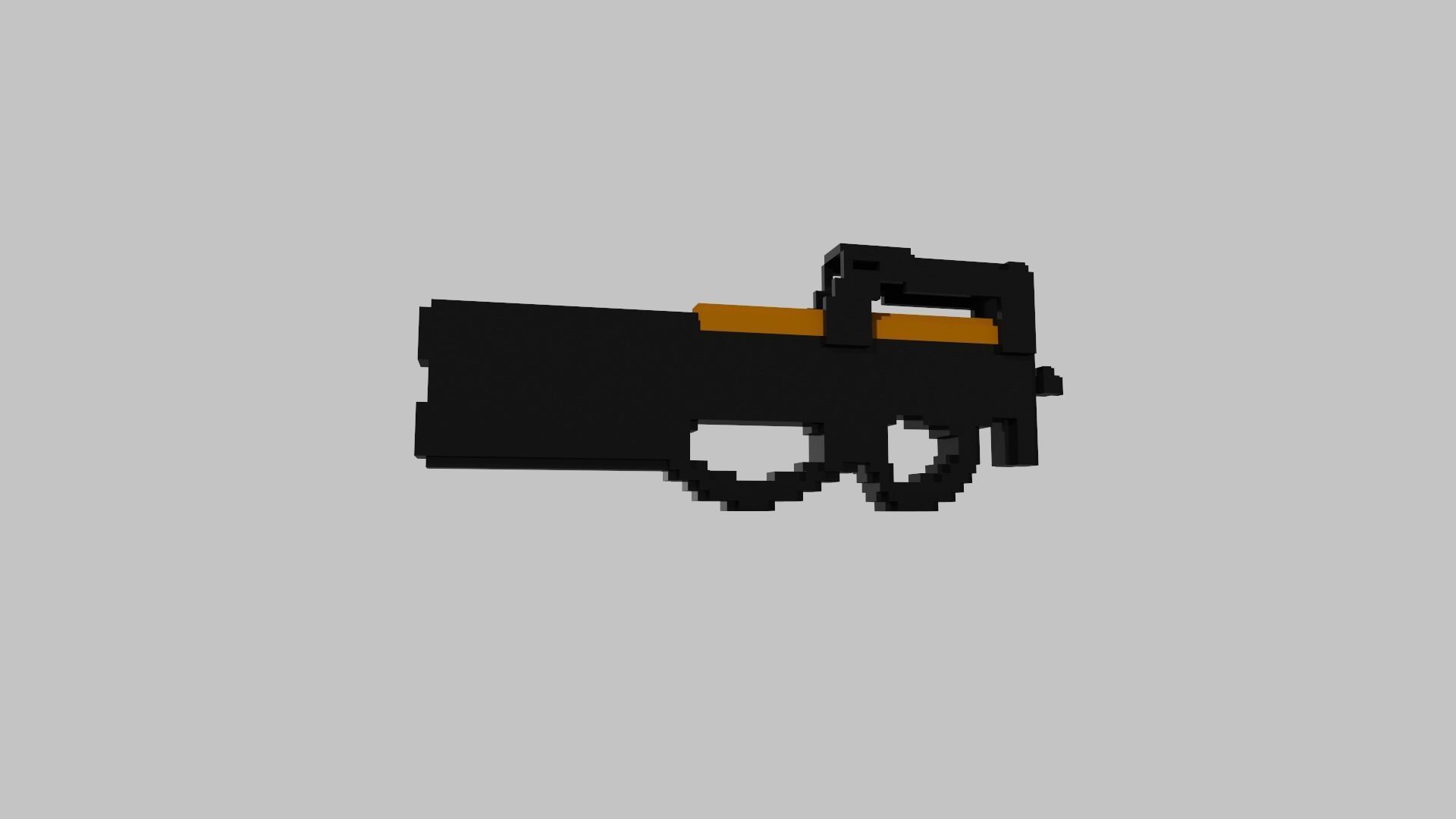 P90 Voxel 3D model_28