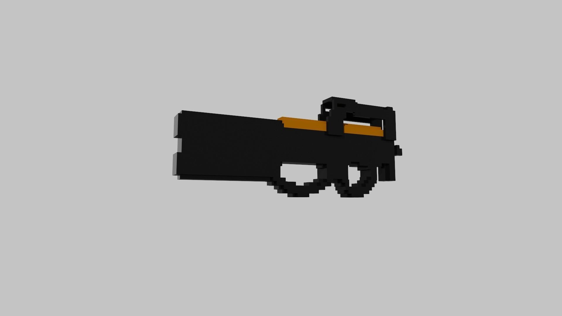 P90 Voxel 3D model_27