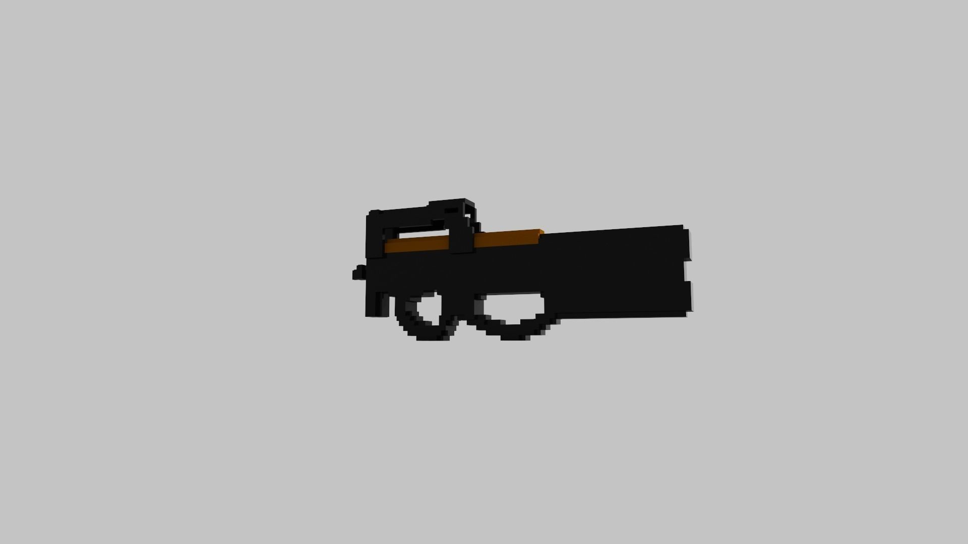 P90 Voxel 3D model_16