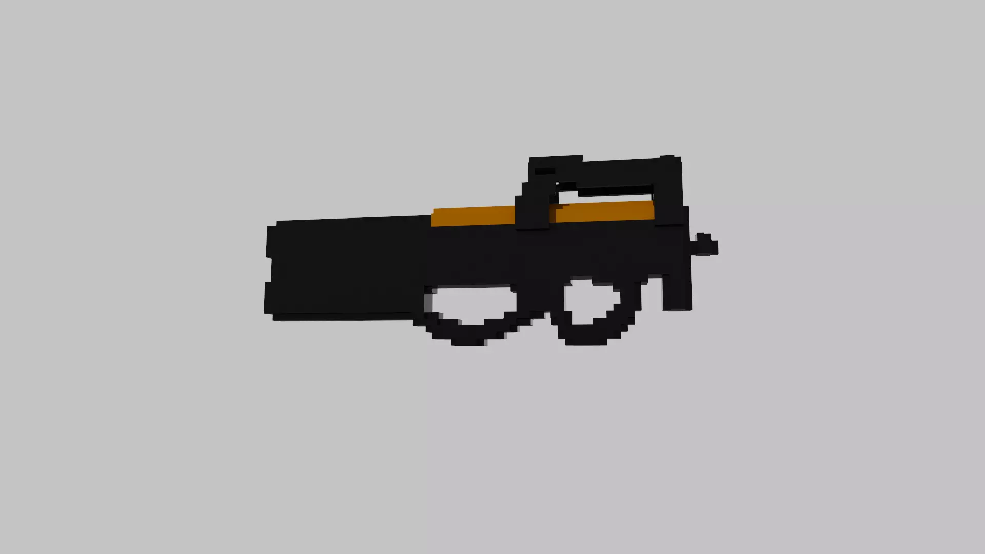 P90 Voxel 3D model_0