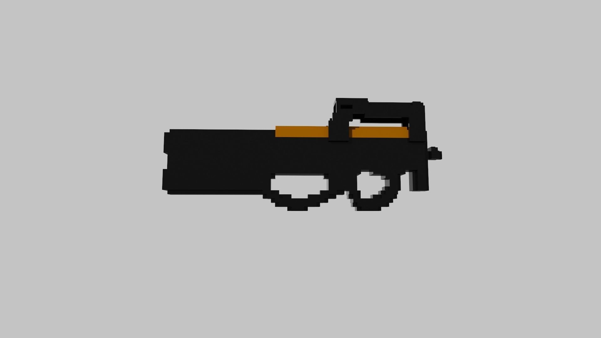P90 Voxel 3D model_29