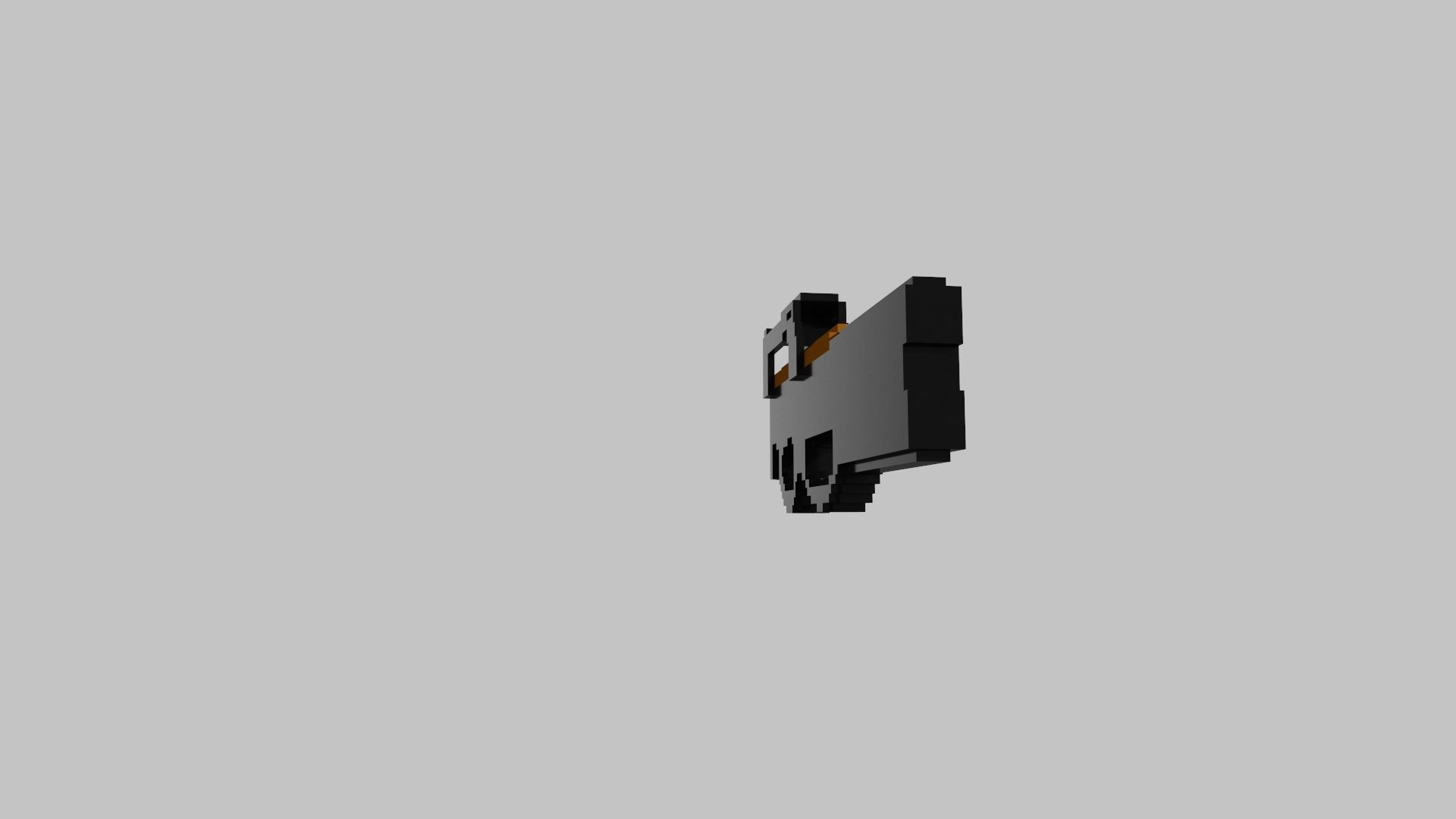 P90 Voxel 3D model_21