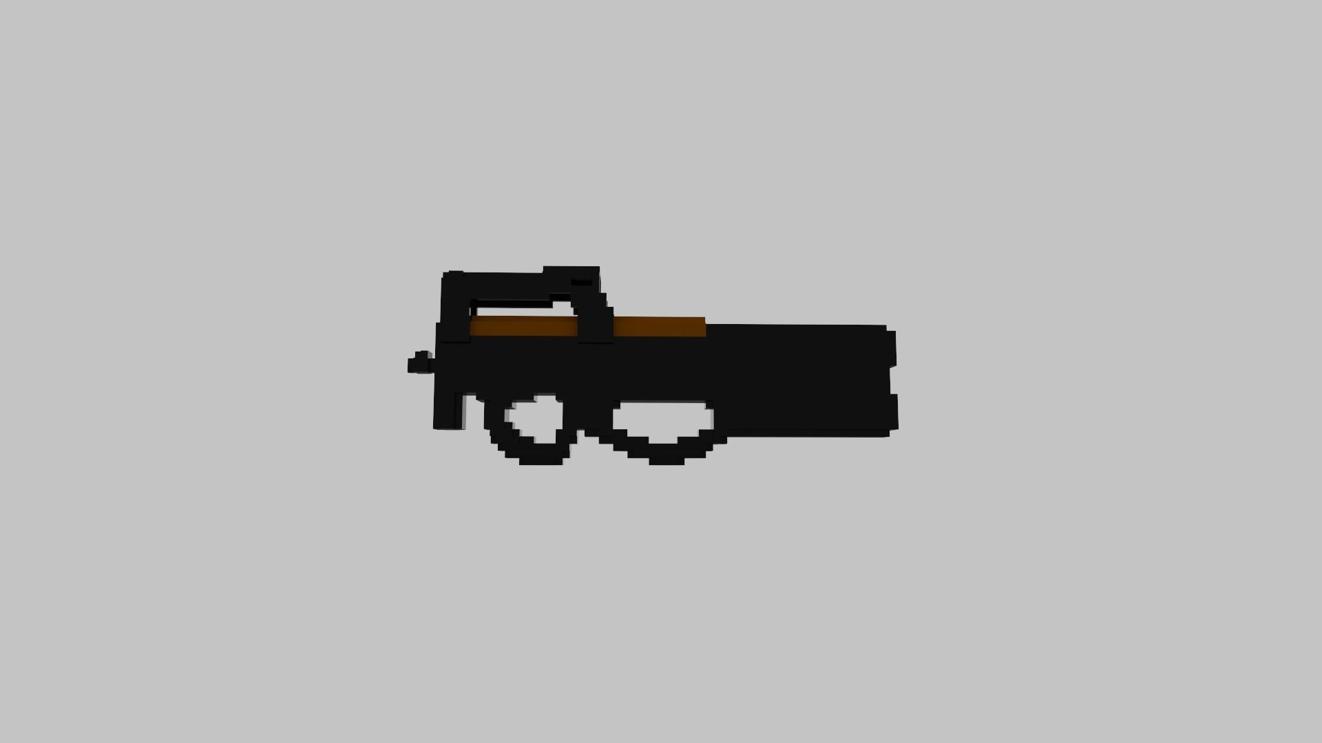 P90 Voxel 3D model_14