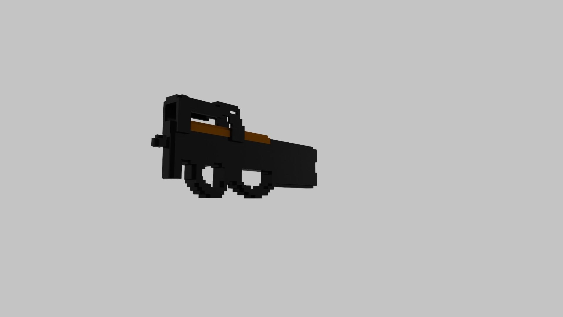 P90 Voxel 3D model_10