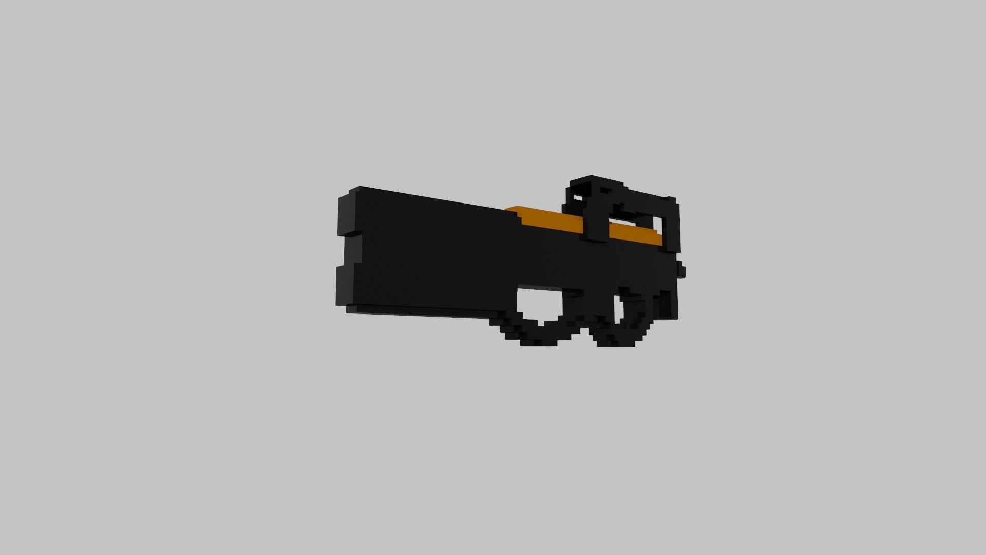 P90 Voxel 3D model_26